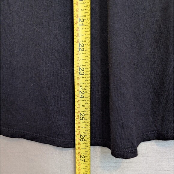 Fortune + Ivy Sz MEDIUM Black & Olive Green Floral Top 3/4 Sleeve Bohemian Tunic - Picture 8 of 13